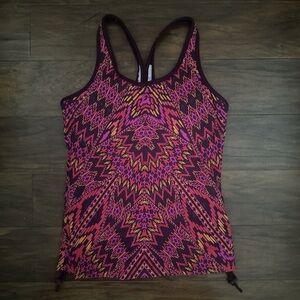 Women’s Athleta Racerback Tank Top in Pink Multi